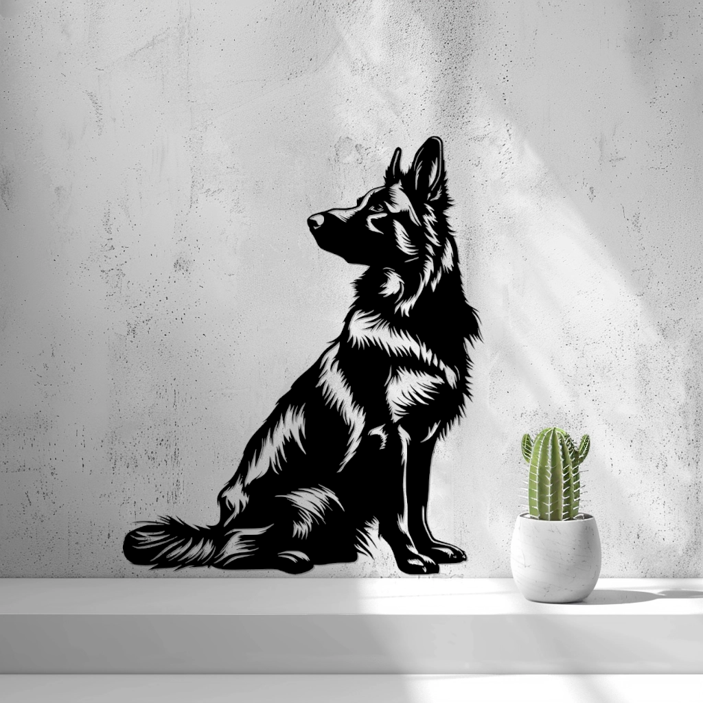 2D German Shepherd (Sheepdog) Wall Art